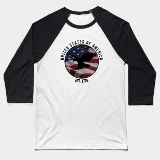 USA EST 1776 Baseball T-Shirt